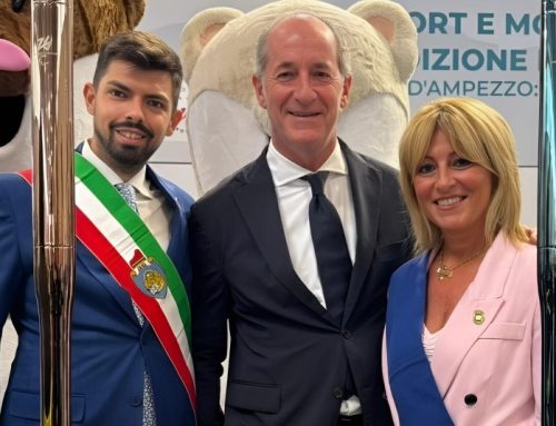 Il Comune e la Città metropolitana di Venezia alla cerimonia di inaugurazione delle torce olimpiche Milano-Cortina 2026