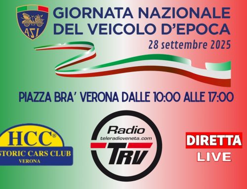 Historic Cars Club Verona celebra la Giornata Nazionale del Veicolo d’Epoca Appuntamento il 28 settembre 2025 in Piazza Bra’ dalle 10 alle 17