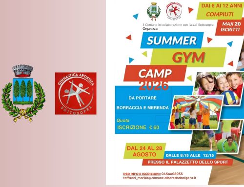 Albaredo d’Adige, aperte le iscrizioni al Summer Gym Camp per bambini e ragazzi