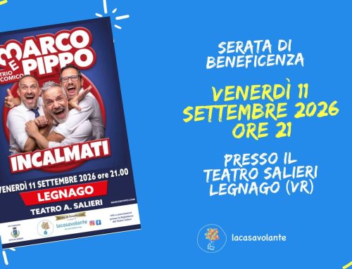 A Legnago una serata di beneficenza con il trio comico Marco e Pippo: risate e solidarietà per Lacasavolante